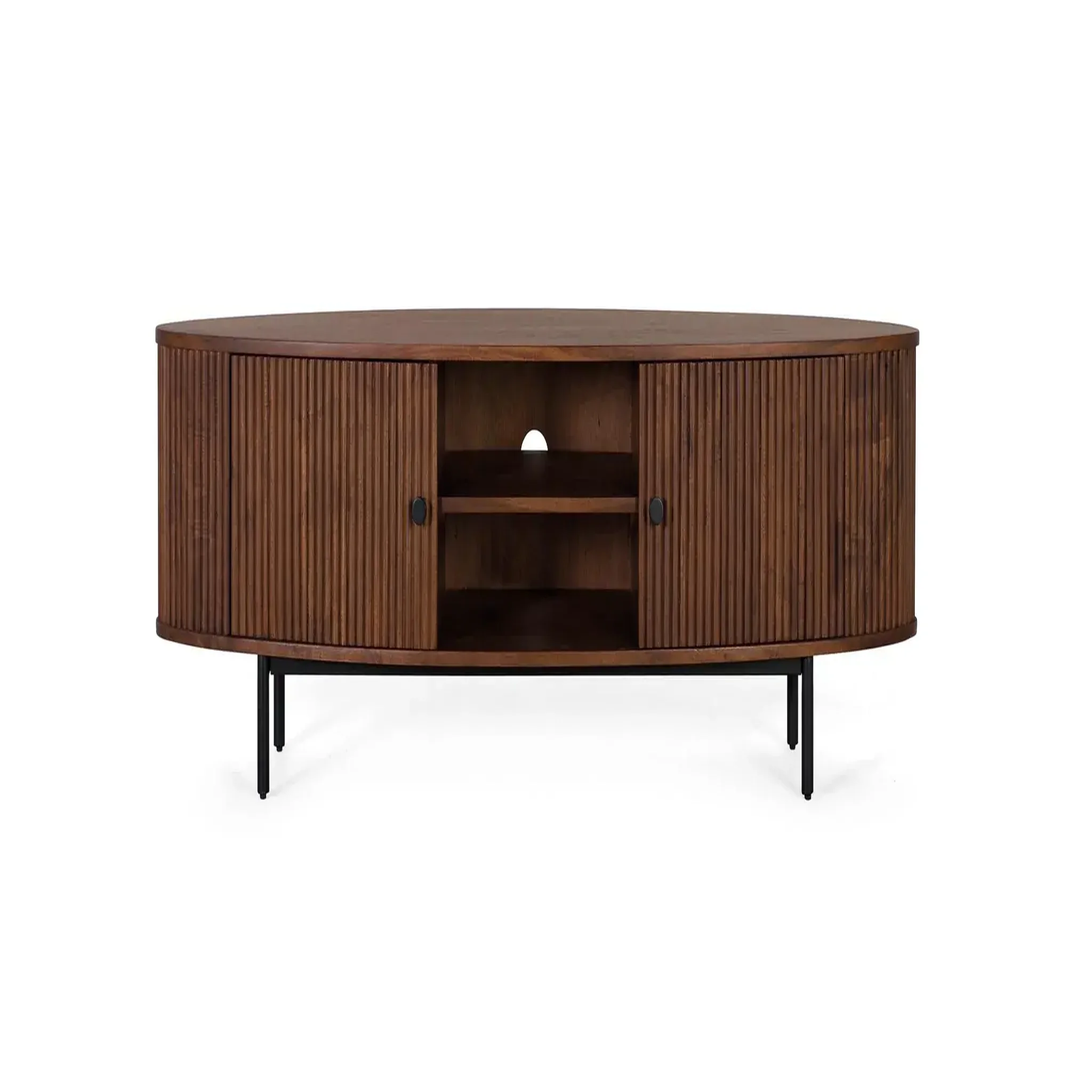 GINER Y COLOMER SL Meuble tv en bois d'acacia 170 cm style rustique moderne