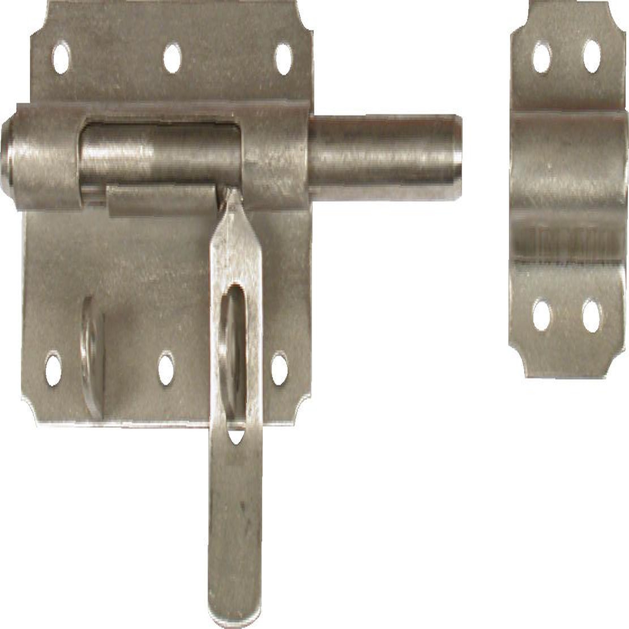 CENTRALE BRICO Verrou verrou de box à cadenas ø14 mm AFBAT, acier inox brossé