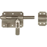 CENTRALE BRICO Verrou verrou de box à cadenas ø14 mm AFBAT, acier inox brossé