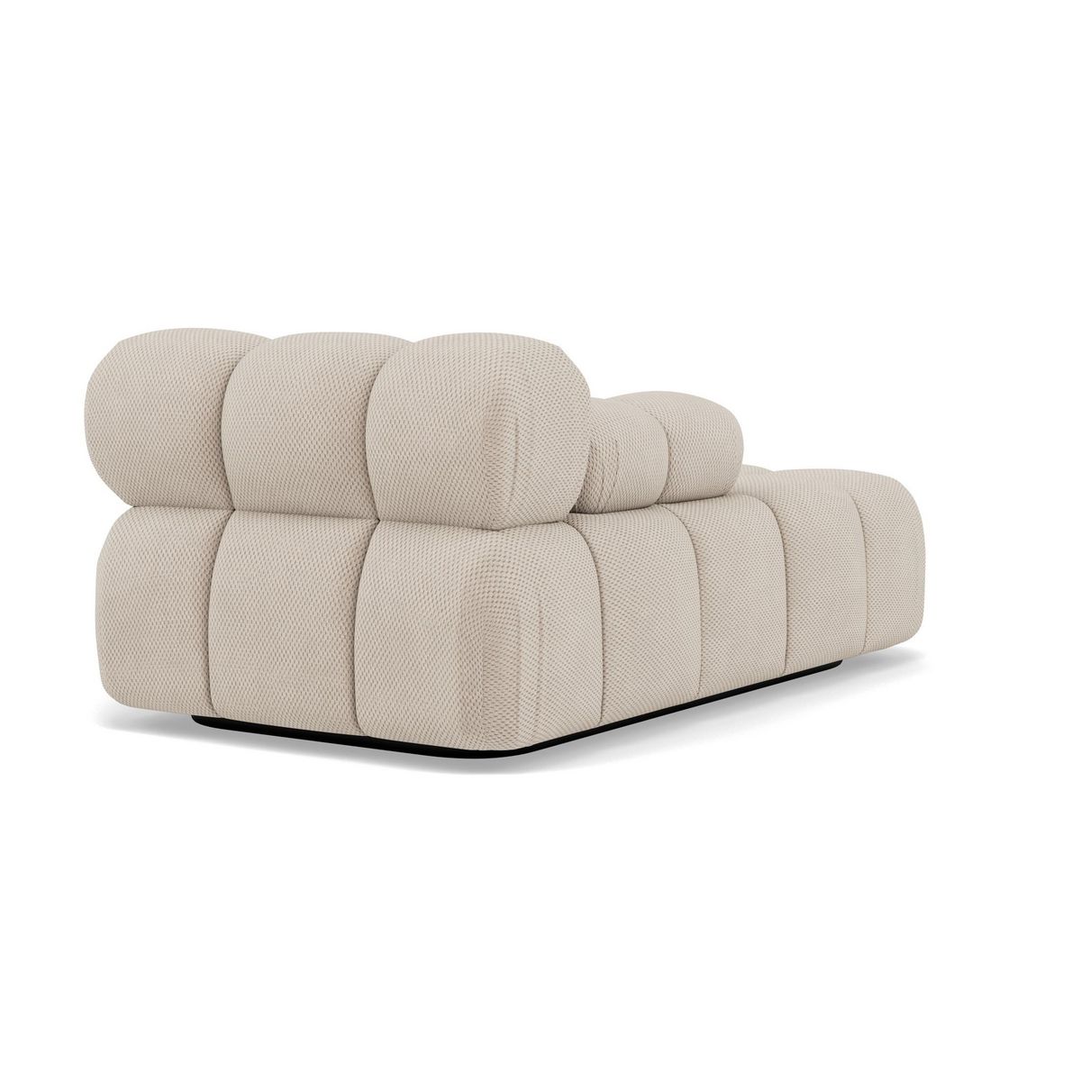 LISA DESIGN Ruby - module d'assise méridienne gauche en velours texturé