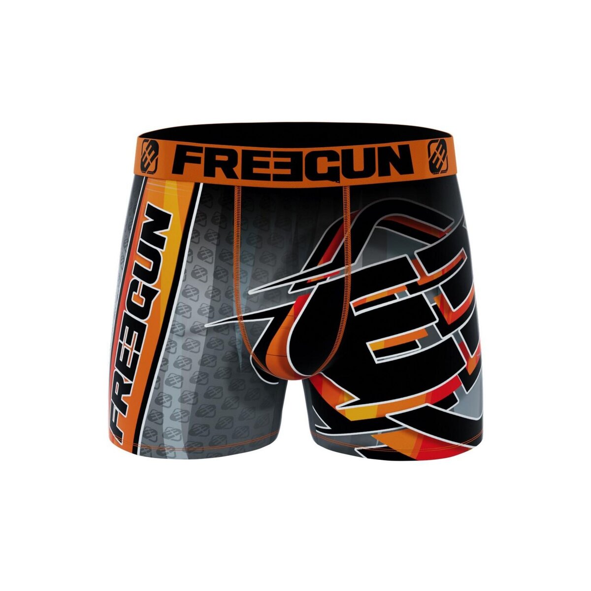 FREEGUN Lot de 5 Boxers microfibre Homme Racing