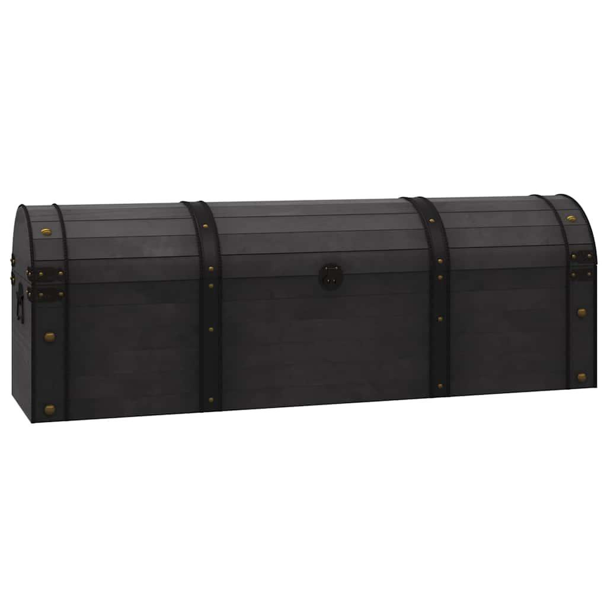 VIDAXL Coffre de rangement Bois massif style vintage 120x30x40 cm