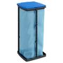 Voir la diapositive 3 : VIDAXL Porte sacs poubelles 2 pcs noir et bleu 60 L PP