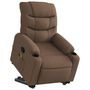 Voir la diapositive 3 : VIDAXL Fauteuil de massage inclinable Marron Tissu