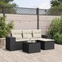 Voir la diapositive 1 : VIDAXL Salon de jardin 5 pcs avec coussins noir resine tressee