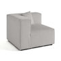 Voir la diapositive 3 : LISA DESIGN Arty - module d'assise d'angle réversible - en velours côtelé