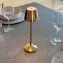 Voir la diapositive 2 : Lumisky Lampe de table sans fil EMILY Doré Aluminium H20cm