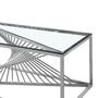 Voir la diapositive 3 : Paris Prix Table Basse Design en Verre  Tanya  120cm Argent