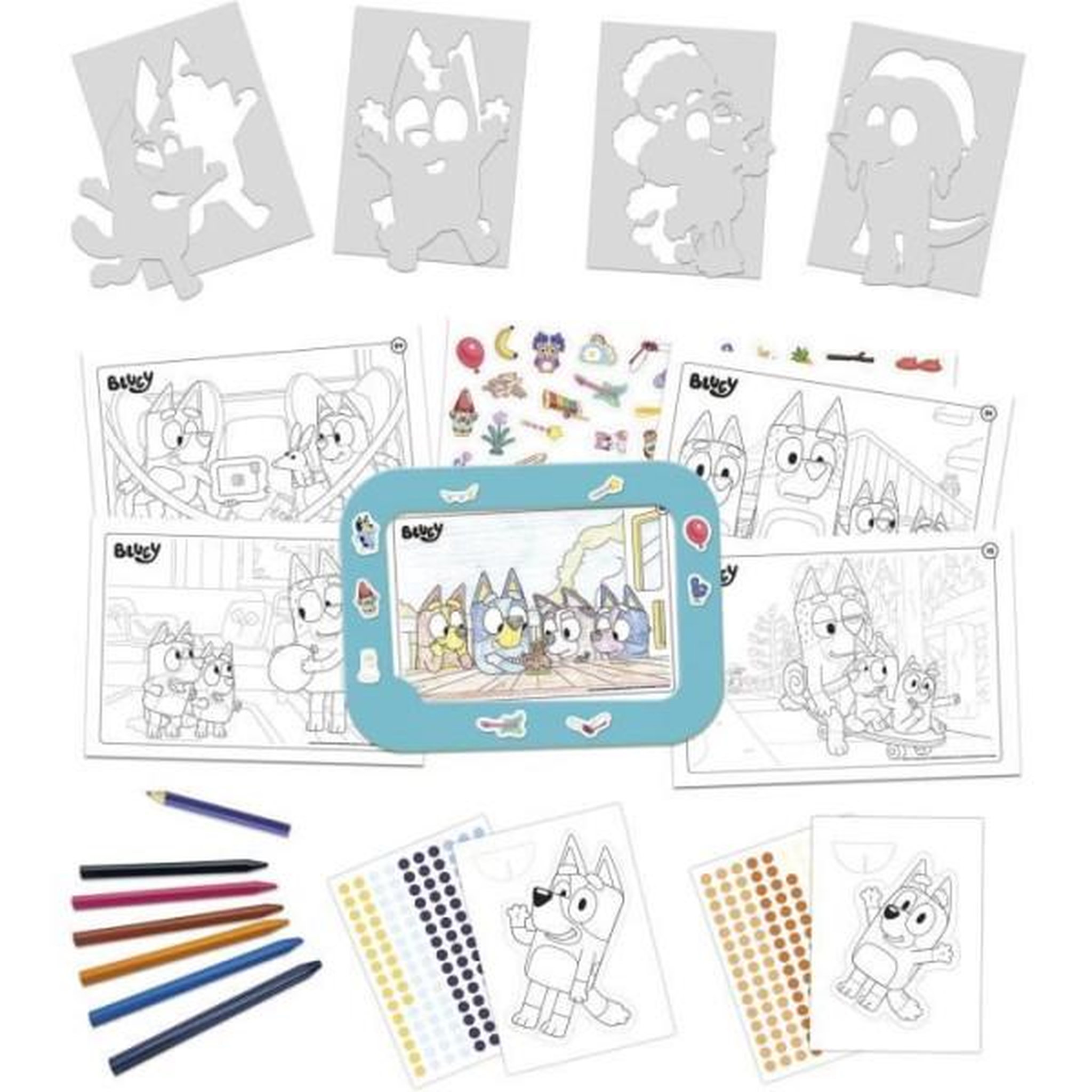 Voir la diapositive 2 : EDUCA Set créatif - educa - décoration et modelage des personnages bluey - 3 activités des 3 ans