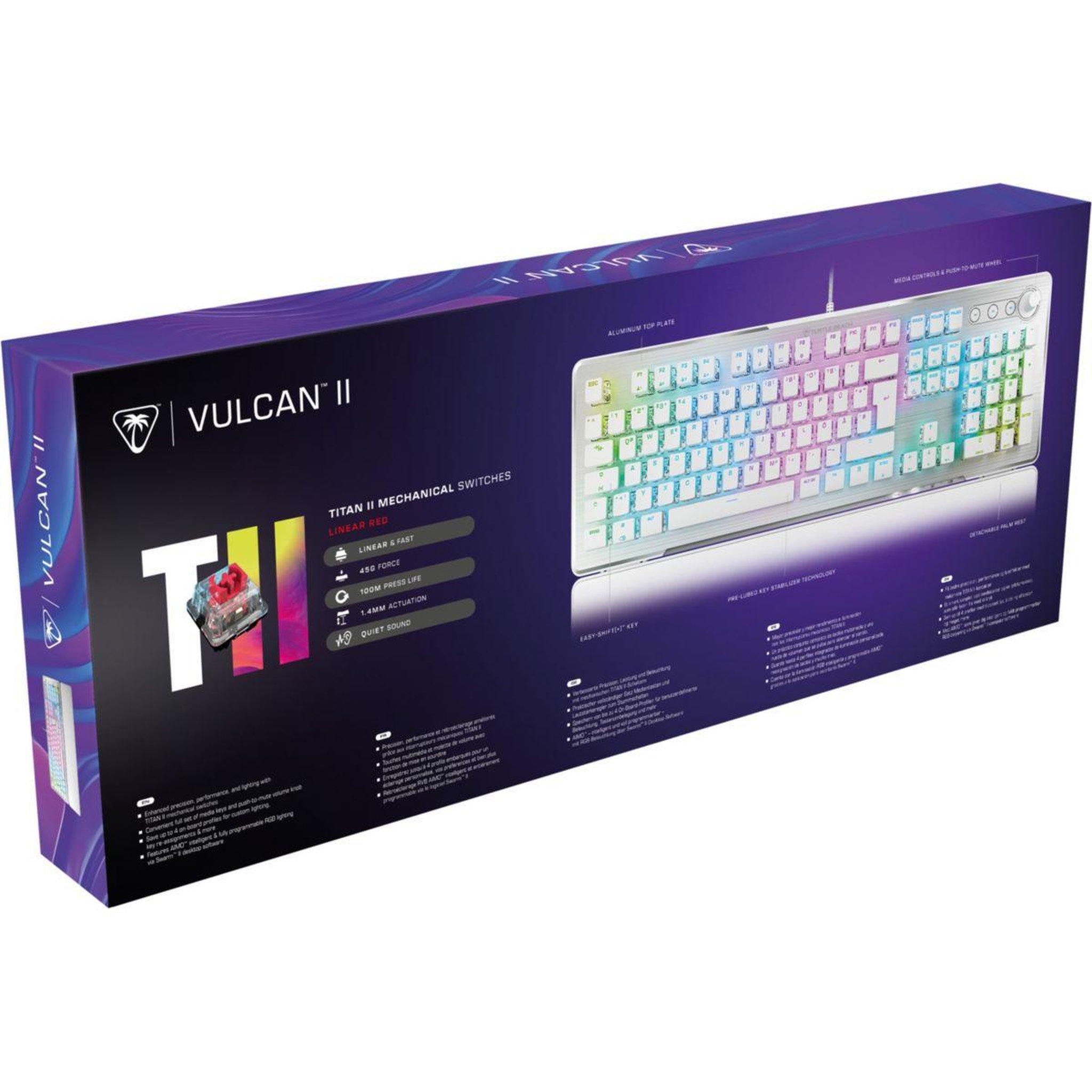 Voir la diapositive 5 : Turtle Beach Clavier gamer Vulcan II Blanc Linear FR