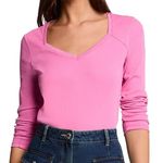 MORGAN T Shirt Manches  ongues  Femme Morgan TRESOR. Coloris disponibles : Rose