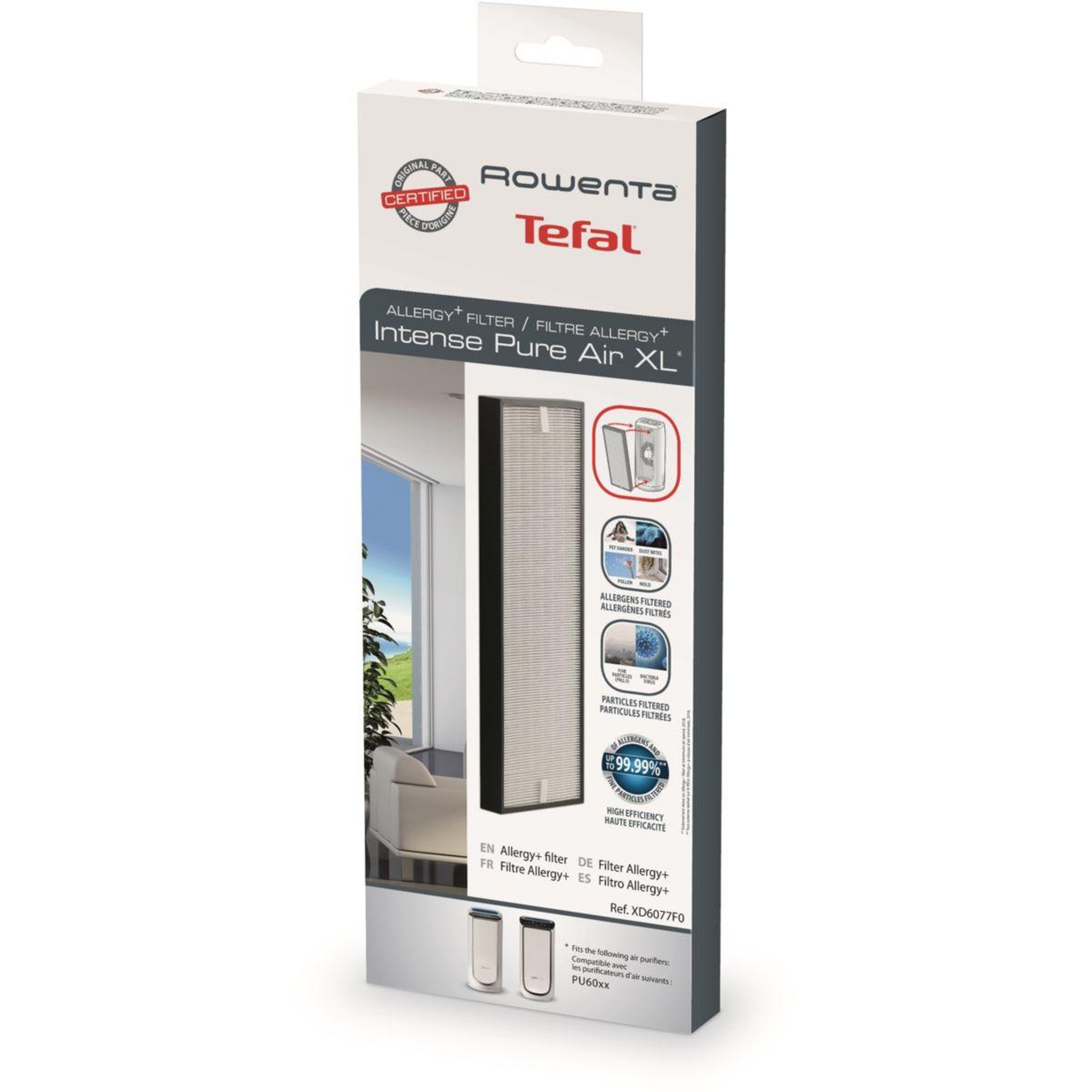 ROWENTA Filtre Allergy XD6077F0 pour Intense Pure AirXL