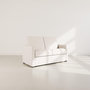 Voir la diapositive 1 : BEST MOBILIER Julia - canapé 3 places convertible express couchage quotidien 140 cm matelas 14 cm en tissu