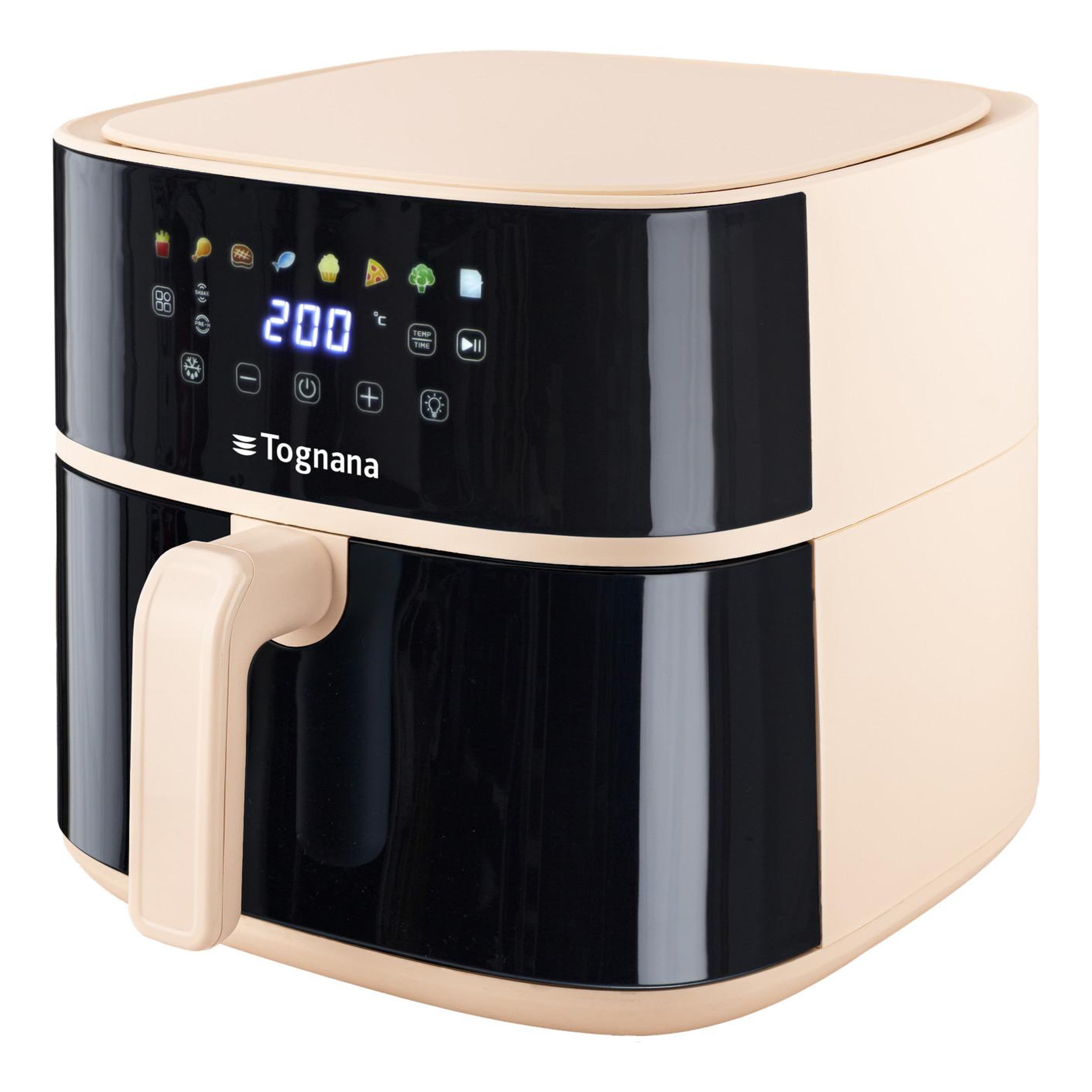 Voir la diapositive 3 : tognana Friteuse tognana porcellane d2dfa05irch simple 8 l indépendante 2000 w friteuse à air chaud noir, champagne