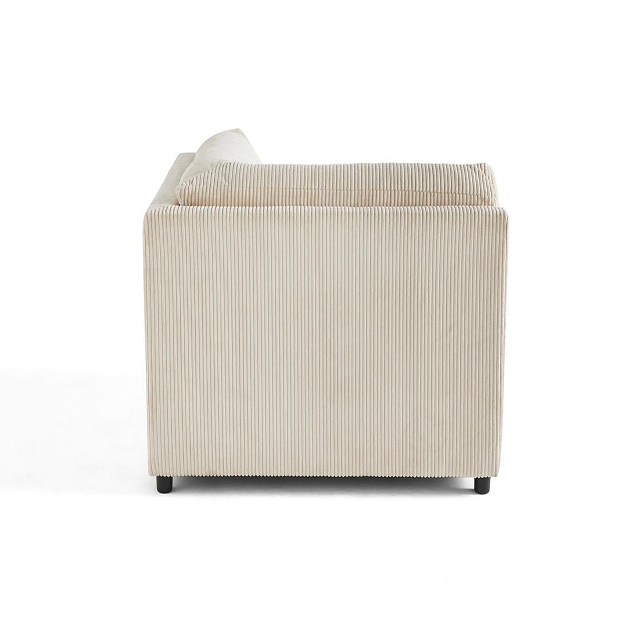 Voir la diapositive 3 : BEST MOBILIER Garance - module d'assise d'angle réversible - en velours côtelé