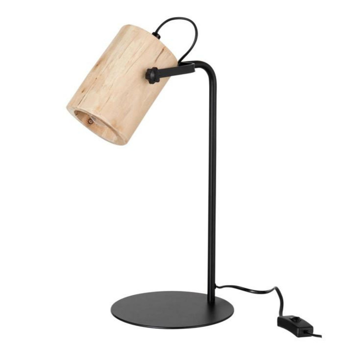 Paris Prix Lampe de Bureau en Bois  Silas  43cm Naturel