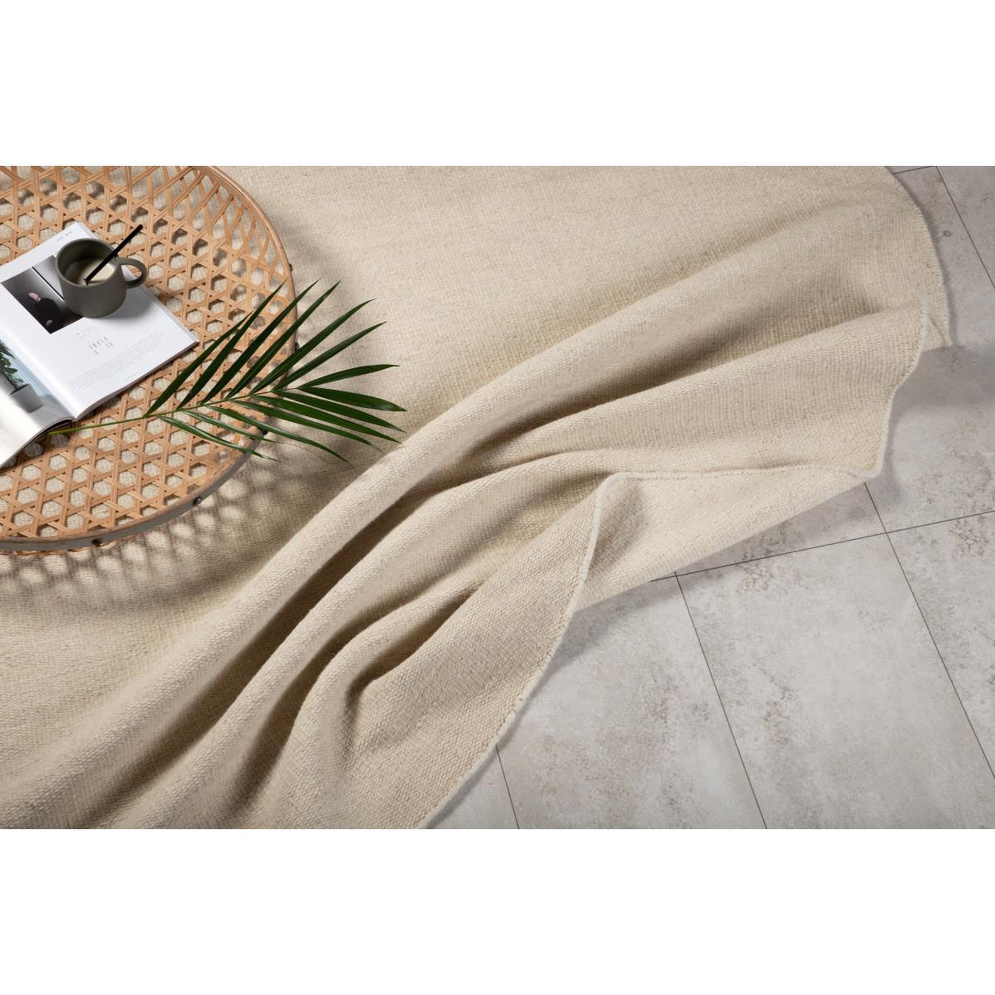 Voir la diapositive 6 : Paris Prix Tapis rond  jaipur  200cm beige