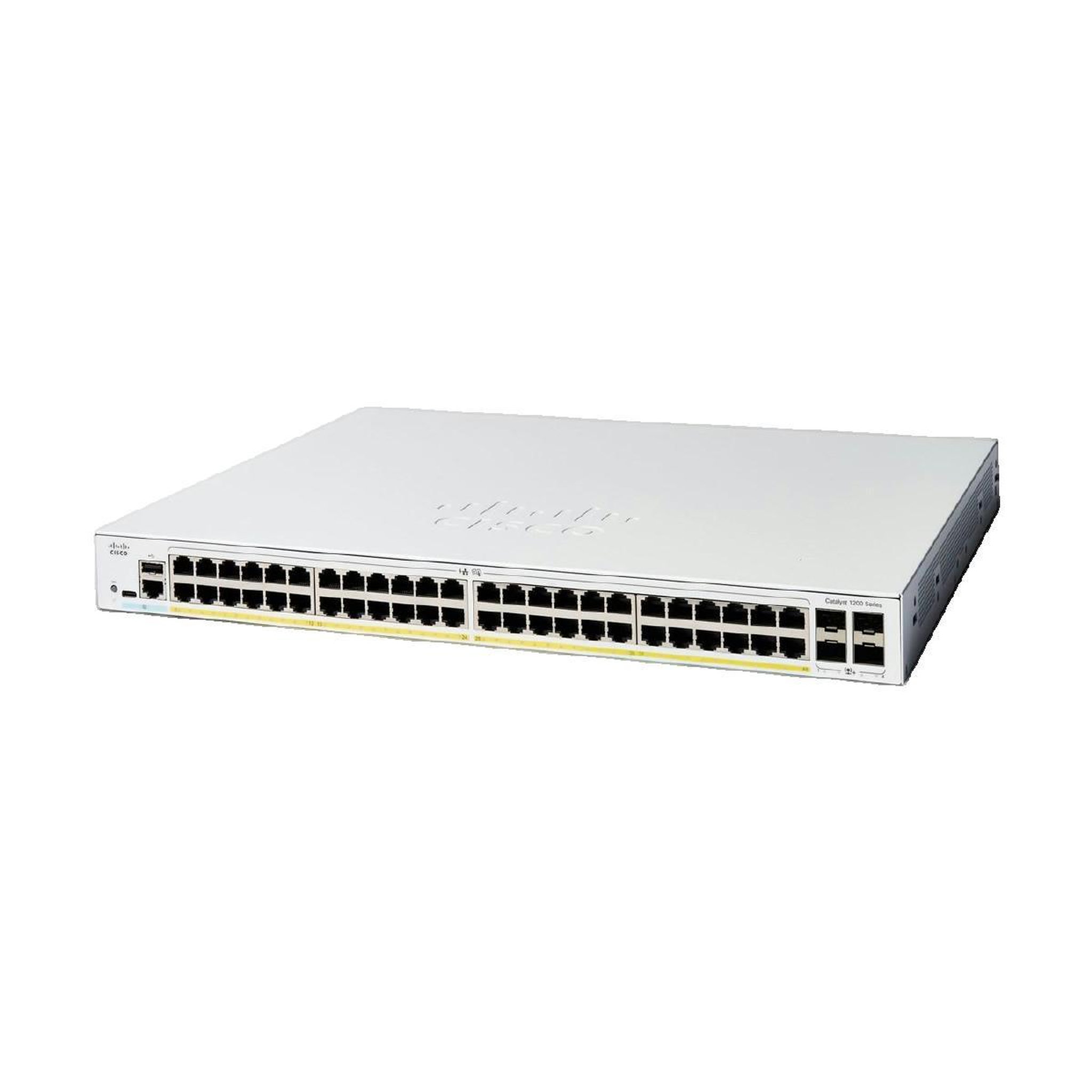 Voir la diapositive 3 : Cisco Commutateur Cisco Catalyst 1200-48P-4X Ethernet PoE+