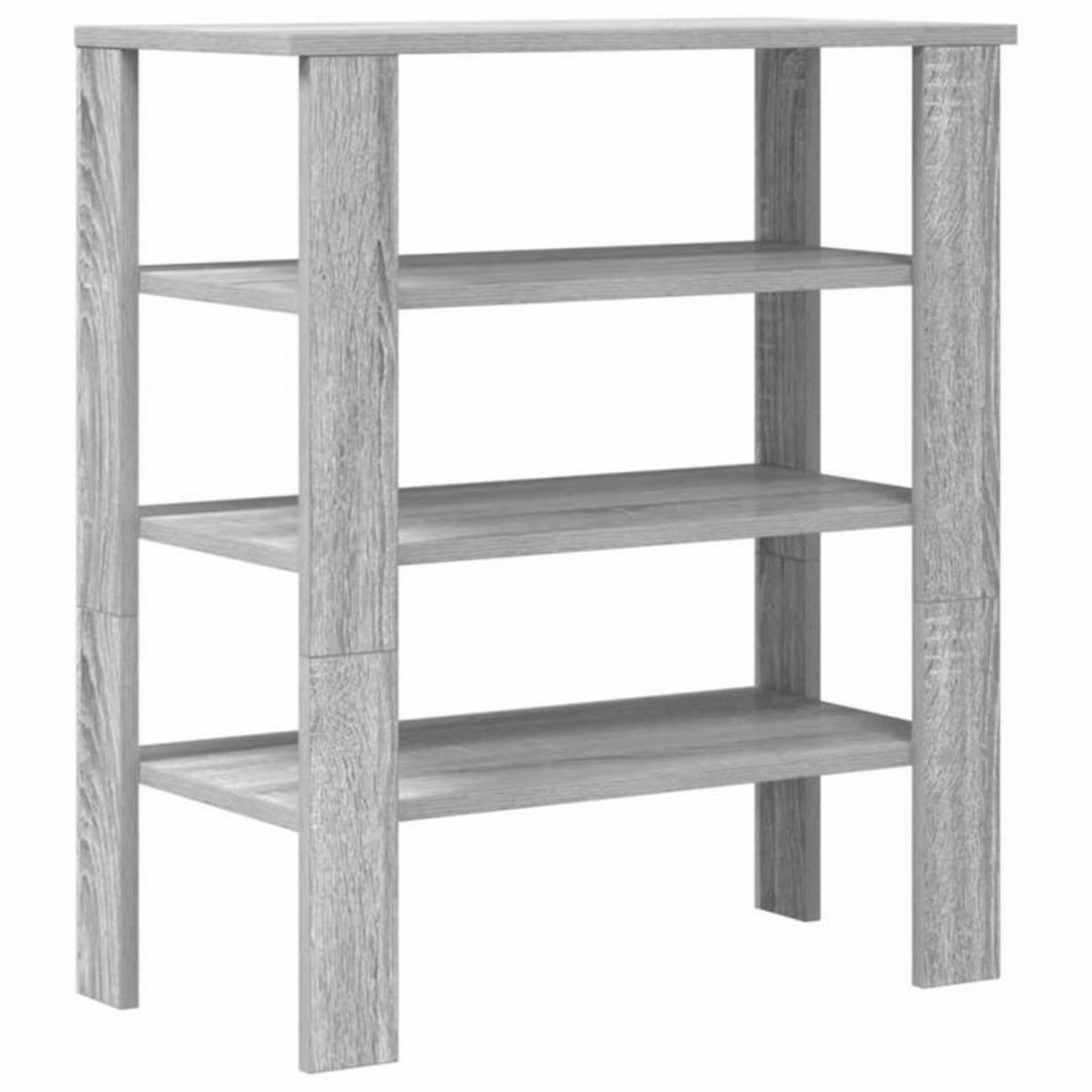 VIDAXL Etagere a chaussures sonoma gris 61x32x70 cm bois d'ingenierie