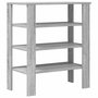 Voir la diapositive 6 : VIDAXL Etagere a chaussures sonoma gris 61x32x70 cm bois d'ingenierie