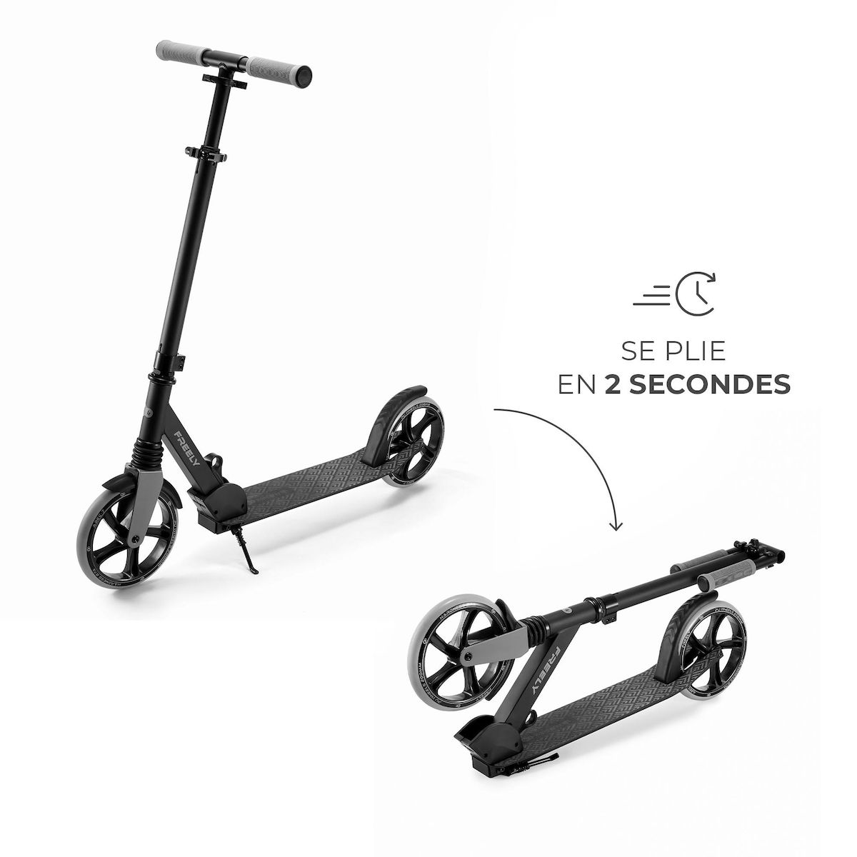 KINDERKRAFT Trottinette pliable urbaine enfant et adulte