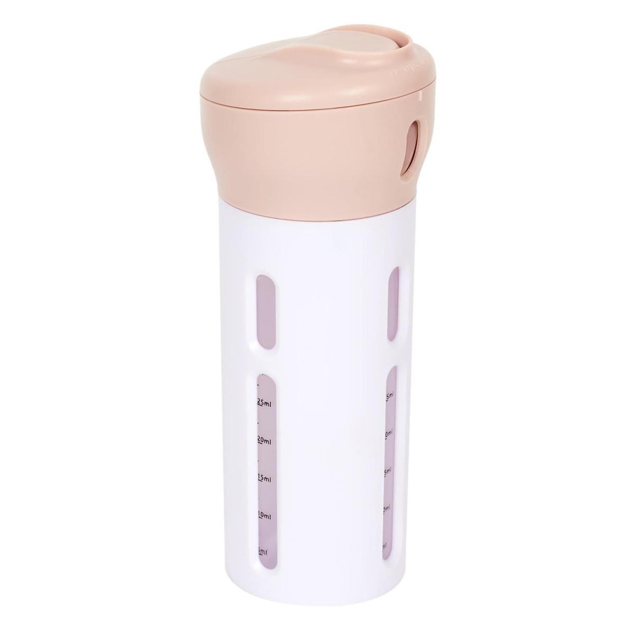 Voir la diapositive 2 : Cosmetic Club Flacon de transport 4 en 1  distributeur  16cm blanc