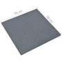 Voir la diapositive 6 : VIDAXL Carreaux de protection antichoc 18pcs Caoutchouc 50x50x3cm Gris