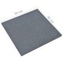 Voir la diapositive 6 : VIDAXL Carreaux de protection antichoc 18pcs Caoutchouc 50x50x3cm Gris