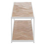 Voir la diapositive 3 : Paris Prix Table Basse 2 Niveaux  Miraza  150cm Naturel & Blanc