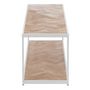 Voir la diapositive 3 : Paris Prix Table Basse 2 Niveaux  Miraza  150cm Naturel & Blanc