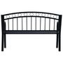 Voir la diapositive 4 : VIDAXL Banc de jardin 125 cm Noir Acier