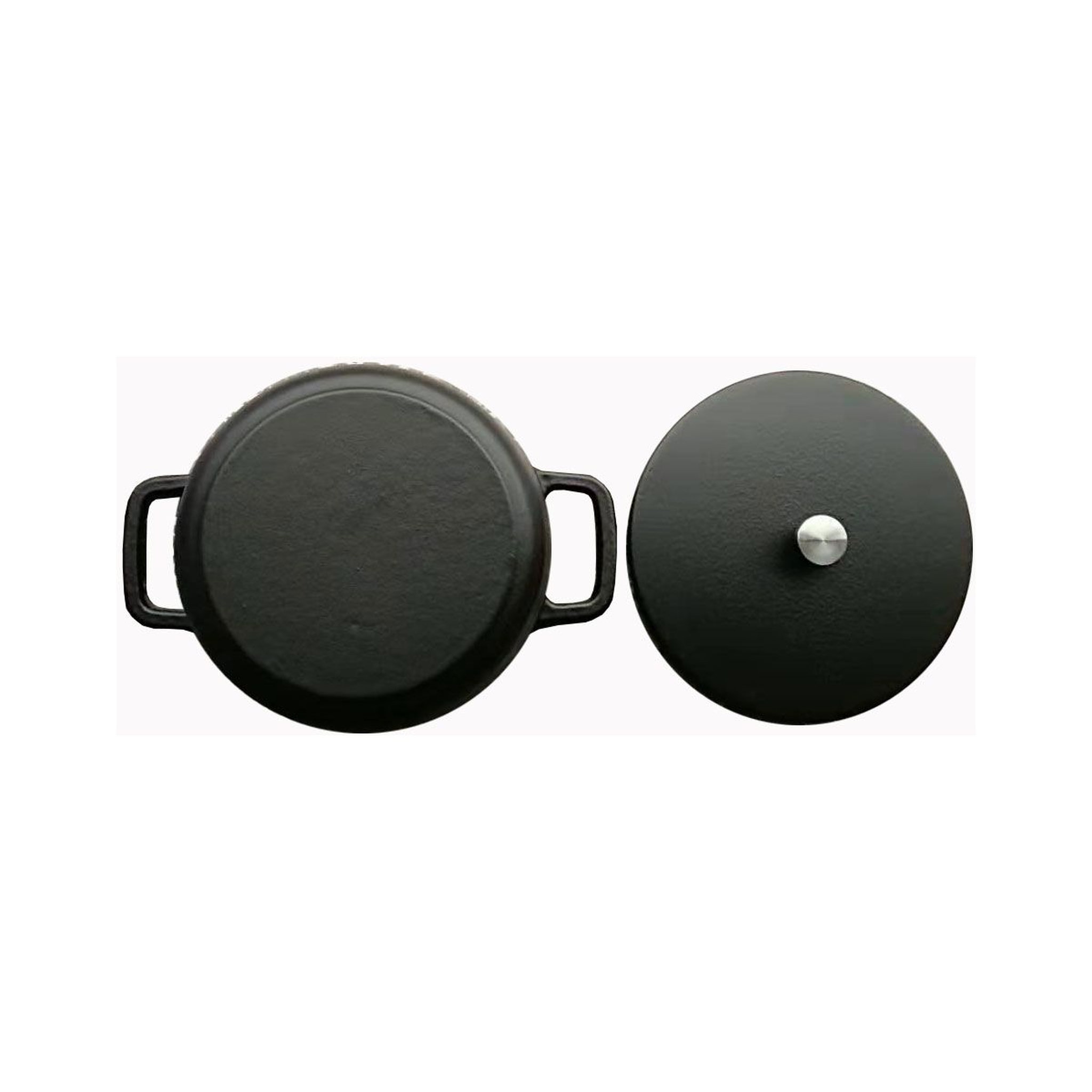 Voir la diapositive 2 : BAUMALU Cocotte 24 cm et couvercle 4.2L noir black