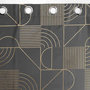 Voir la diapositive 3 : Paris Prix Rideau à Œillets Imprimé  Lineor  140x260cm Anthracite