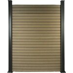 Habitat et Jardin Lot de 6 lames composite de clôture - L160 cm x l25.8cm x ép. 2cm - Terracotta