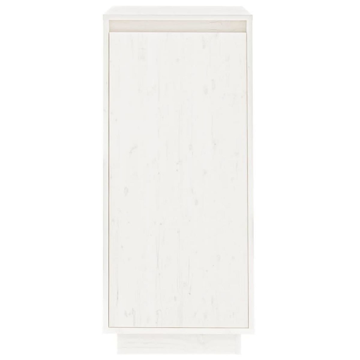 VIDAXL Armoire a chaussures Blanc 35x35x80 cm Bois de pin massif