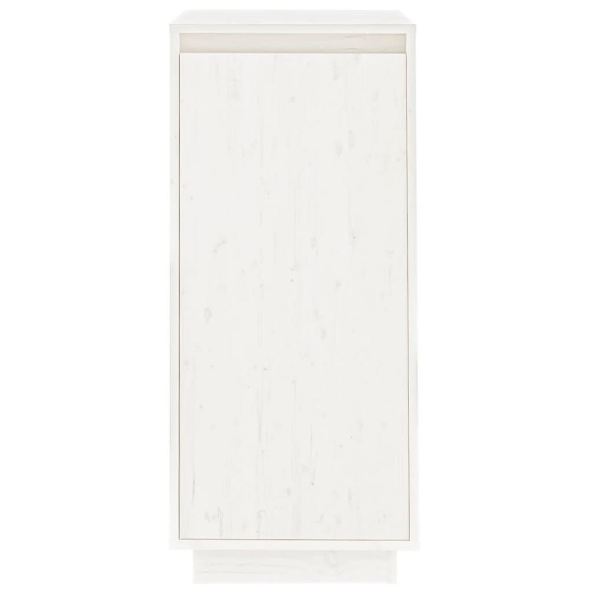 VIDAXL Armoire a chaussures Blanc 35x35x80 cm Bois de pin massif