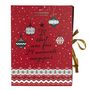 Voir la diapositive 3 : Paris Prix Calendrier de l'Avent Bougies & Surprises  Noël  33cm Rouge