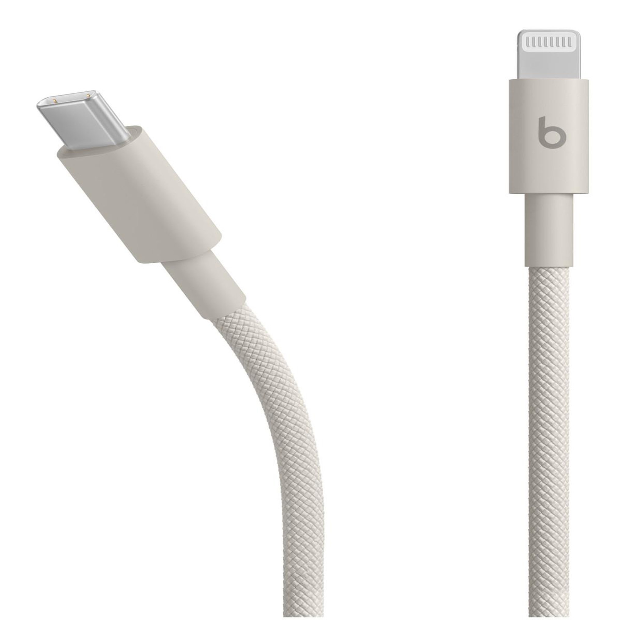 Voir la diapositive 3 : BEATS Câble de charge tissé USB-C vers Lightning 1M50 Gris écl