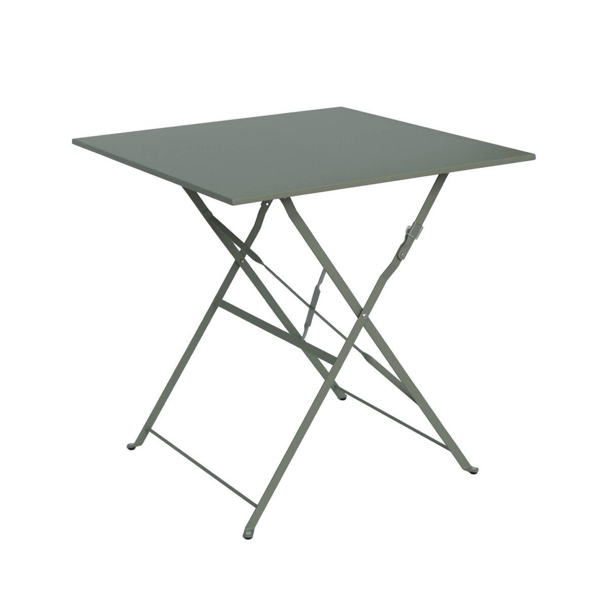 SWEEEK Table jardin bistrot pliable - Emilia carrée - Table carrée 70x70cm en acier thermolaqué