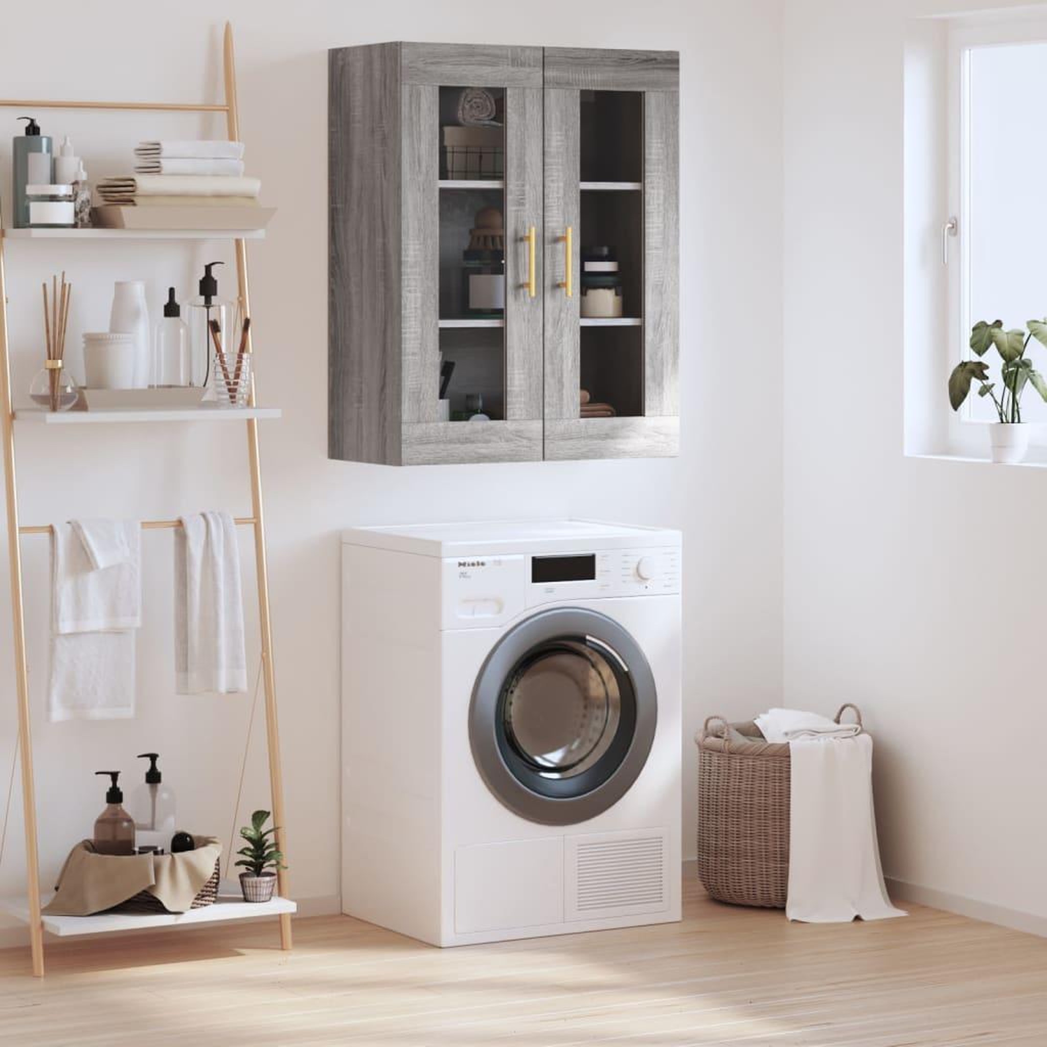 VIDAXL Armoire murale sonoma gris 69,5x34x90 cm