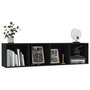 Voir la diapositive 5 : VIDAXL Bibliotheque/Meuble TV Noir 143x30x36 cm