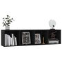 Voir la diapositive 5 : VIDAXL Bibliotheque/Meuble TV Noir 143x30x36 cm