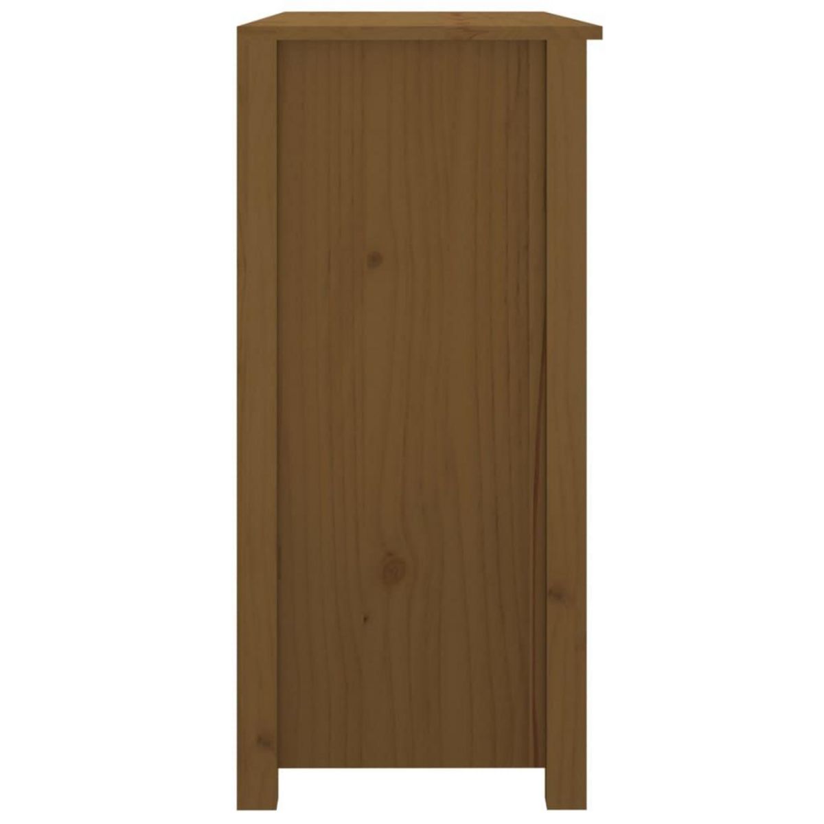 VIDAXL Buffet Marron miel 100x35x74 cm Bois massif de pin
