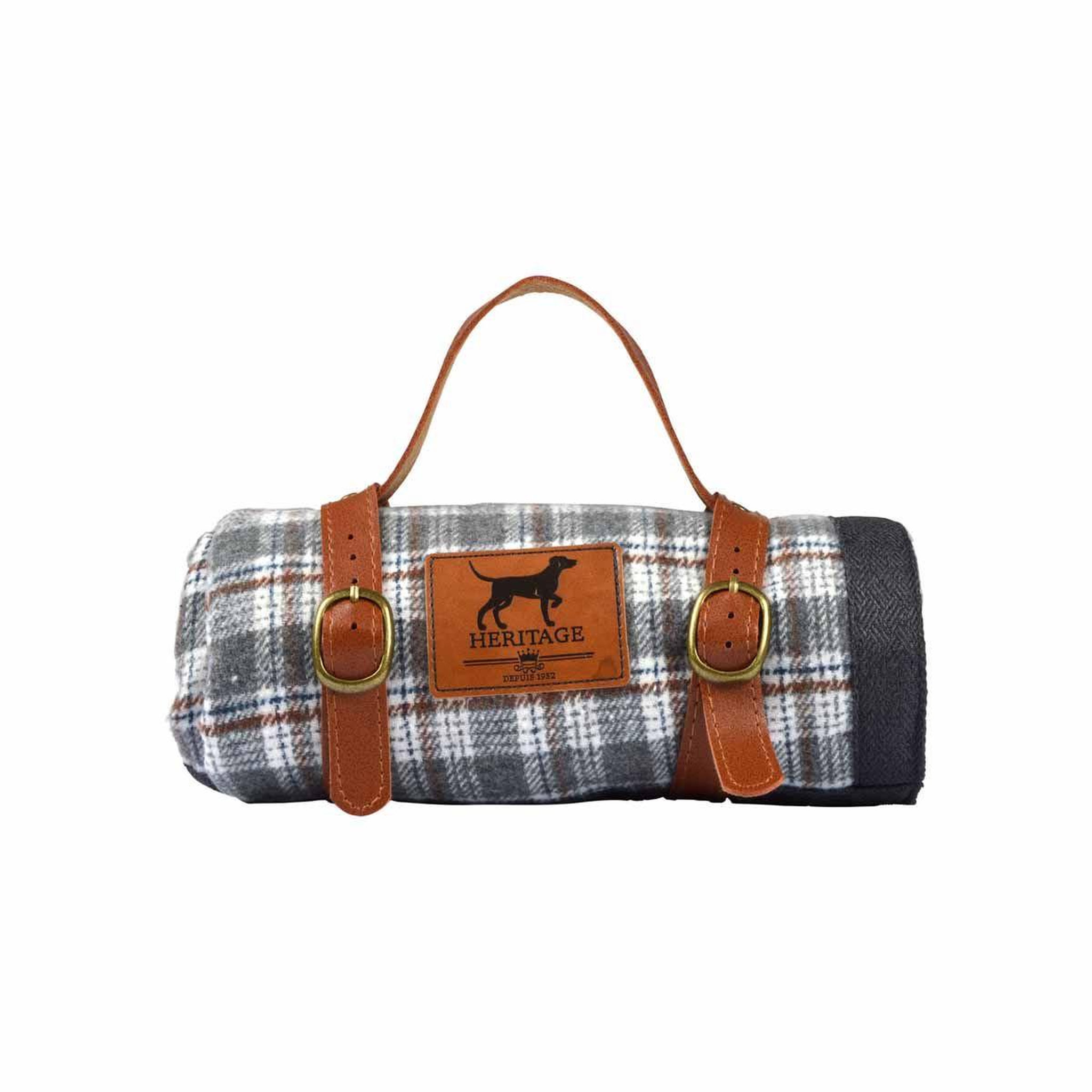 Voir la diapositive 6 : LOVE STORY Plaid pour chien & chat  héritage  50x70cm gris