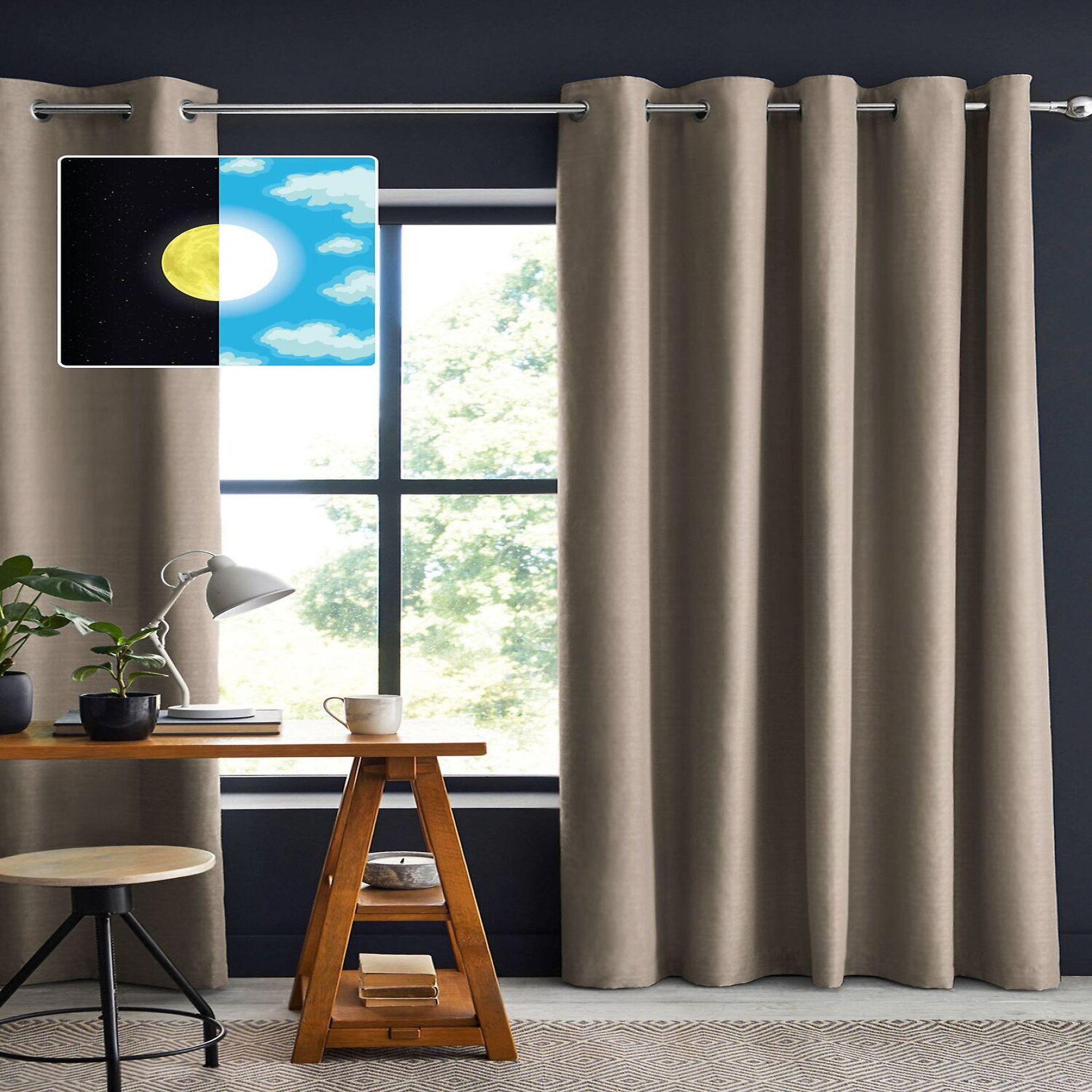Voir la diapositive 1 : Home collection Rideau occultant 100%polyester