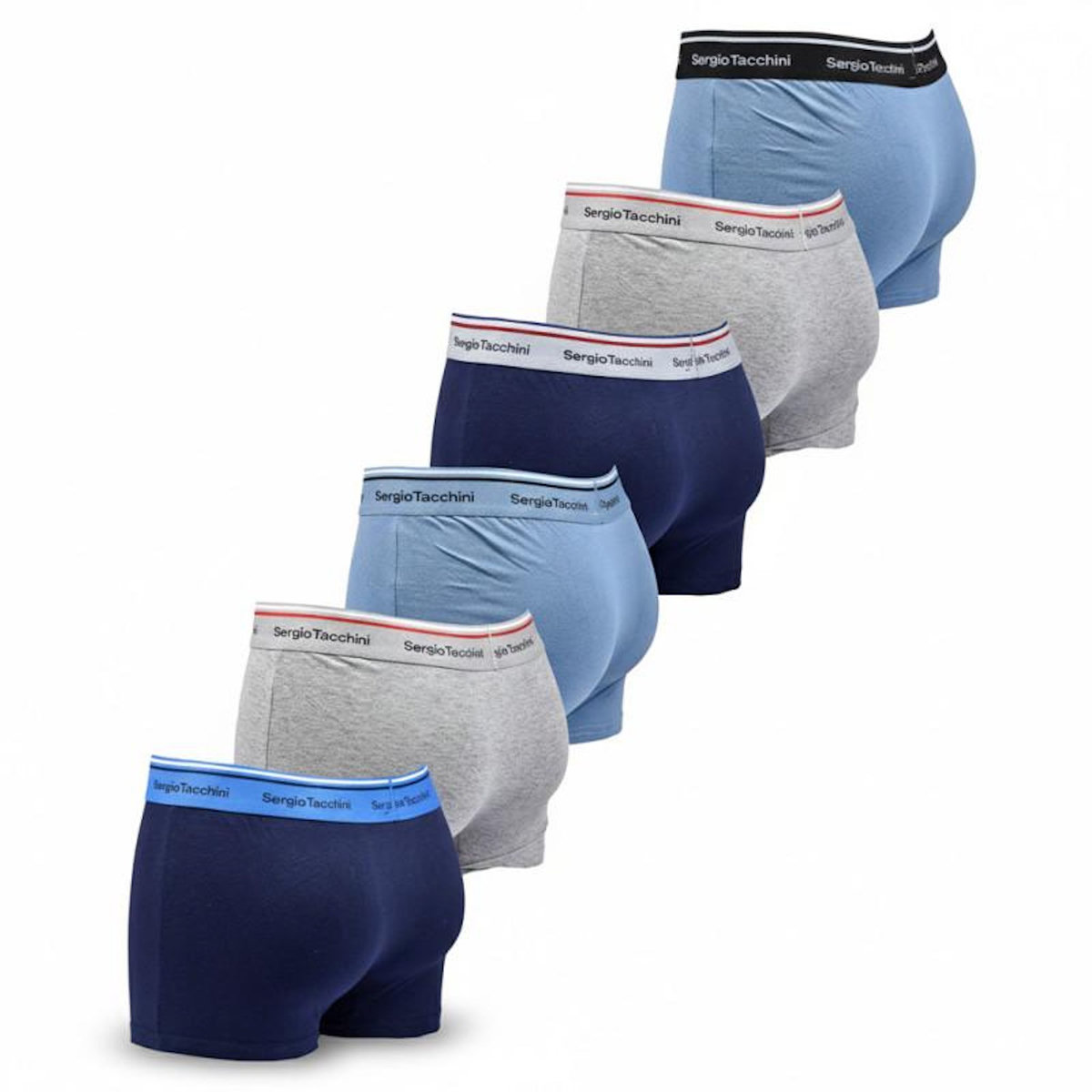 SERGIO TACCHINI Sergio Tacchini Pack de Boxers Homme Lot de 6