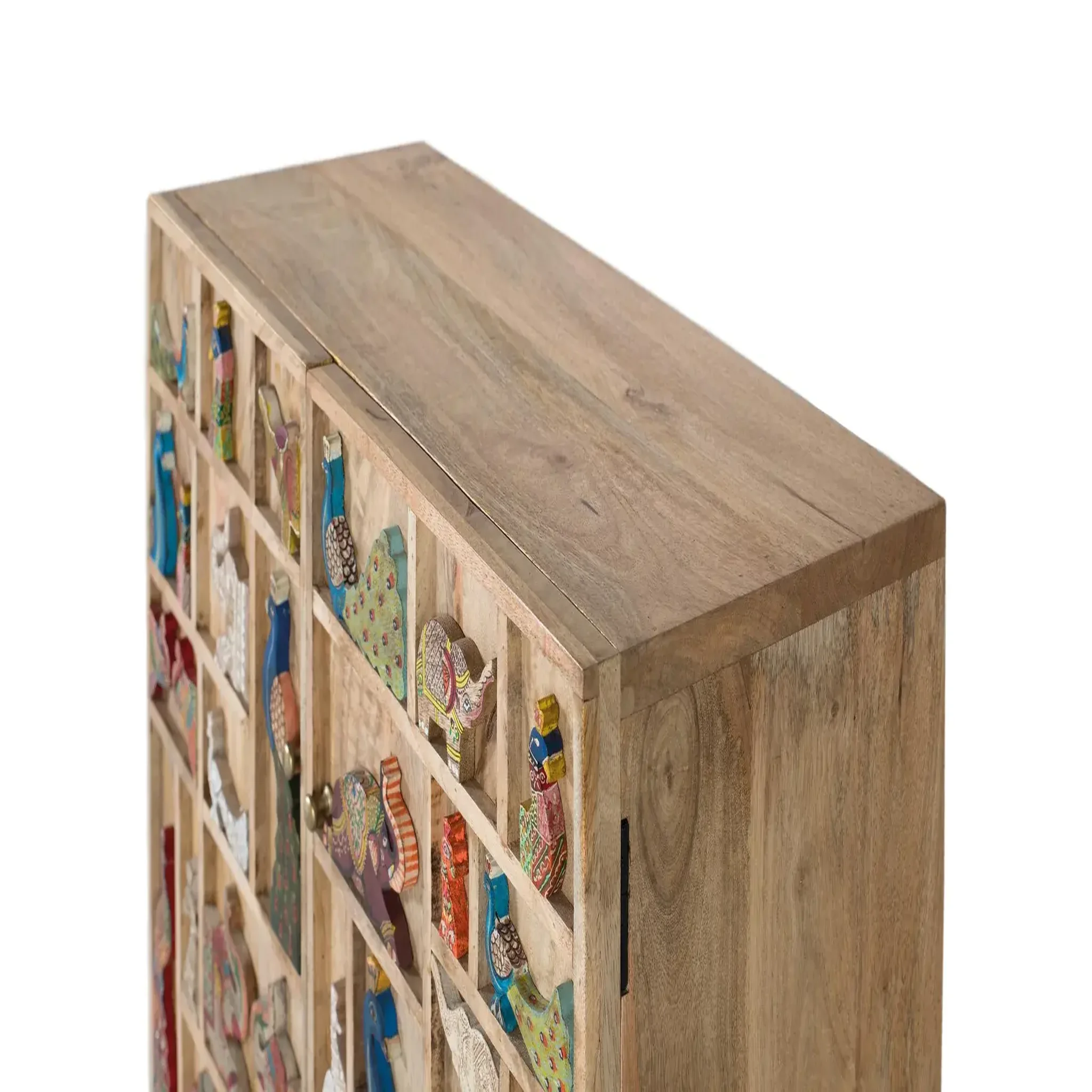 Voir la diapositive 4 : GINER Y COLOMER SL Commode en bois de manguier 80 cm style rustique vintage