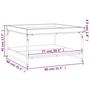 Voir la diapositive 6 : VIDAXL Table basse chene fume 80x80x45 cm bois d'ingenierie et fer