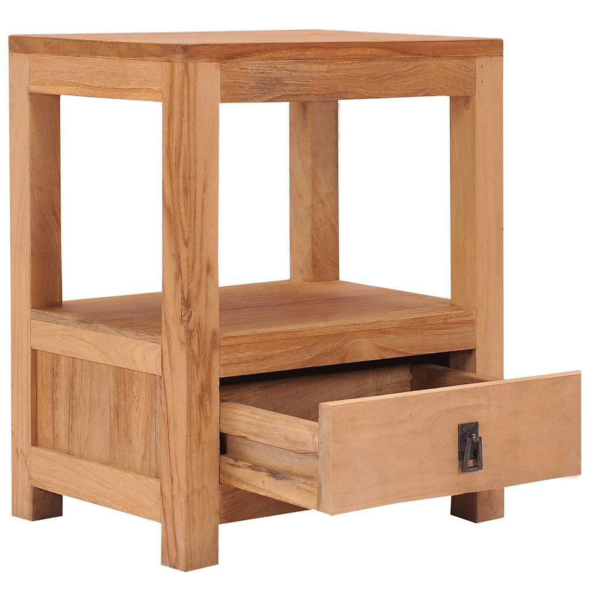 Voir la diapositive 2 : VIDAXL Table de chevet 40x30x50 cm bois de teck massif
