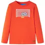 VIDAXL T-shirt enfants manches longues orange vif 116